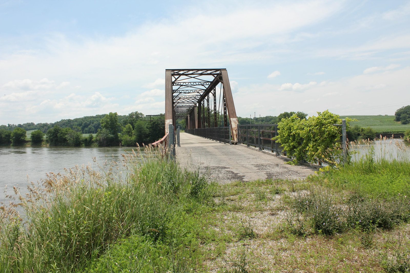 Looking south
